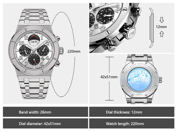 High Quality Custom Men's Stainless Steel Automatic Wristwatch Sapphire Case Dial Glass Luxury Wholesale Mechanical Watches