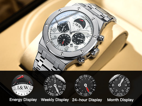 High Quality Custom Men's Stainless Steel Automatic Wristwatch Sapphire Case Dial Glass Luxury Wholesale Mechanical Watches