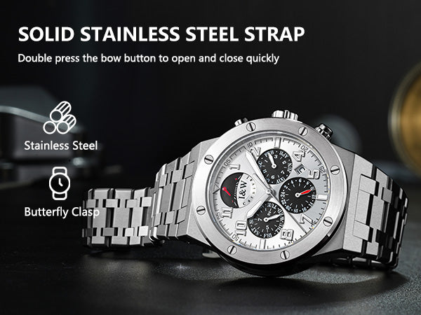High Quality Custom Men's Stainless Steel Automatic Wristwatch Sapphire Case Dial Glass Luxury Wholesale Mechanical Watches